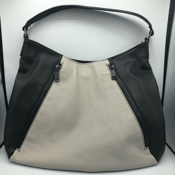 CO-LAB black/cream leather handbag - Picture 1 of 8